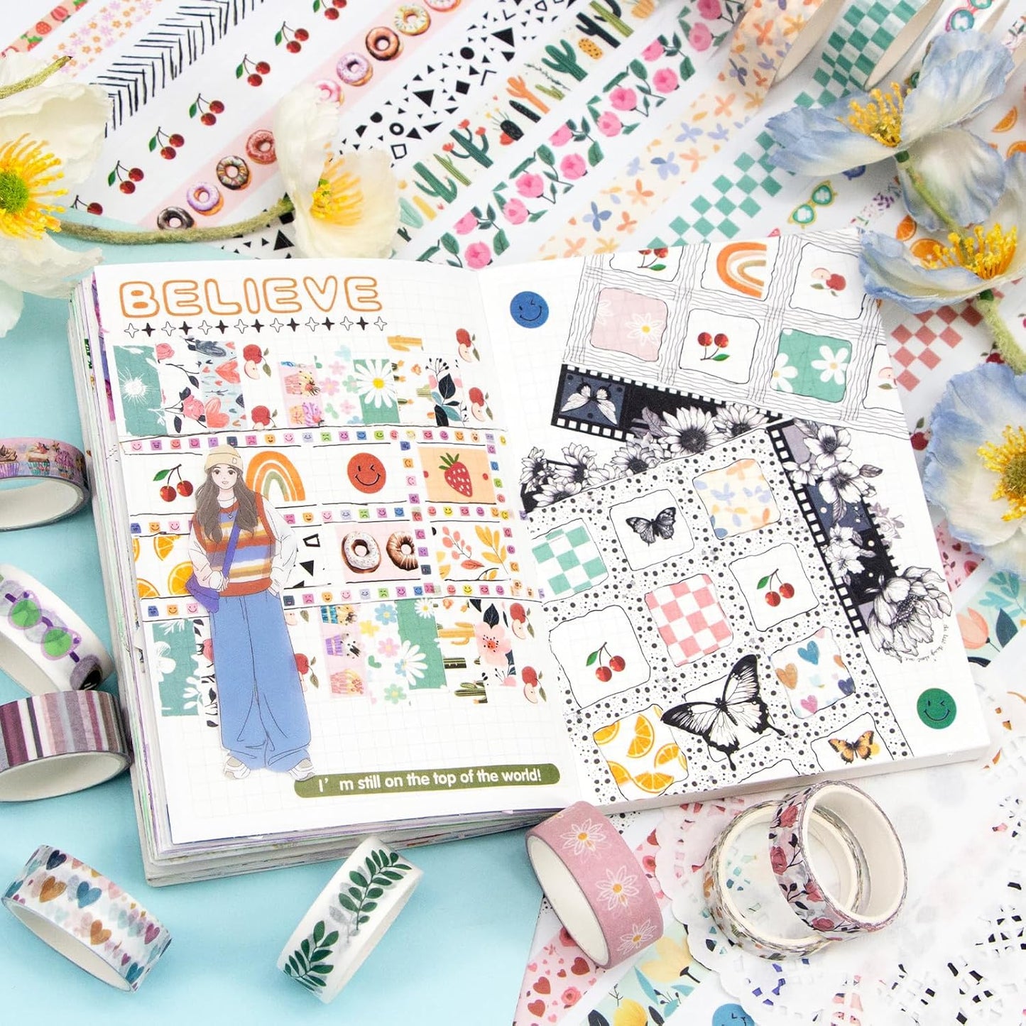 55-Roll Holiday Washi Tape Set